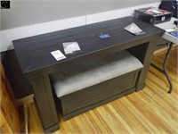 desk/sofa table w/ottoman