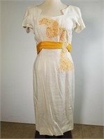 1940s Sichel linen dress