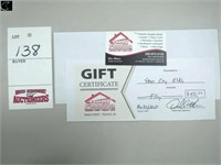 gift certificate, Fantasy Flooring, Tisdale