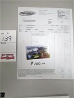 gift certificate, Fairburn tire Tisdale
