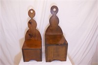 Pair of Vintage Hand Made Wooden Shoe Shine Steps