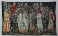 Departure of the Knights Hand Woven Tapestry