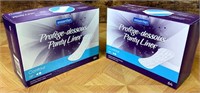 2 Boxes of 64 Contour Panty Liners
