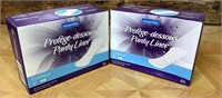 2 Boxes of 64 Contour Panty Liners