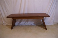 Vintage Handmade Wooden Bench
