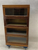 Oak Four Stack Barrister Bookcase