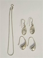 Sterling Silver 925 Jewelry (3 pcs)