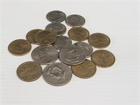 Mixed Lot of US Coins (16 pcs)