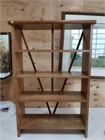 Bookcase in grain paint - solid