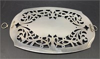 342g Sterling Silver Reticulated Trivet / Tray