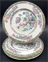 4pc Antique Myott Indian Tree Porcelain Plates