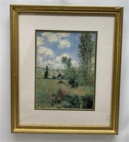 Claude Monet Path, Ile St. Martin Framed Art Print