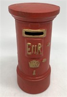 Cast Iron Queen Elizabeth Post Box Mechanical Bank