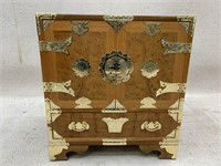 Small Burl Wood Asian Chest