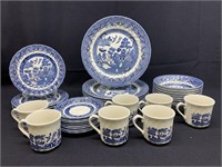 Wessex Collection Blue & White Blue Willow China