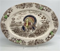 Antique 18.25in Turkey Platter