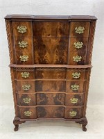 Mahogany Chinese Chippendale Chest on Chest