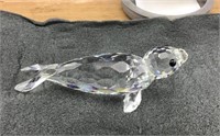 Small Boxed Swarovski Silver Crystal Seal