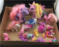 Large Box With My Little Ponies Of Various Sizes