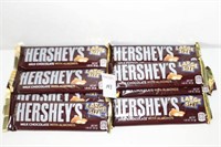 LOT OF 8 HERSHEY'S MILK CHOCOLATE WITH ALMONDS