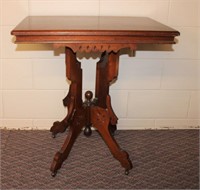 Walnut Parlour table 28 X 19.75 X 30"H