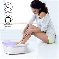 4 Rollers Bubble Heating Foot Spa Massager (NEW)