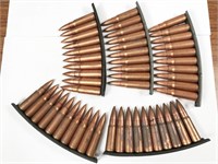 7.62x39, bag of 50rds on stripper clips, full