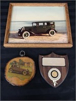 Antique car pictures and antique vehicle plaque