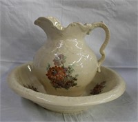 Canada ceramic 14.5" bowl and 9" pitcher