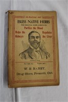 Local History, Almanac 1917 W.H.Raney Drugstore