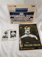 Welland Pirates 1992 Program + Mosca Bio