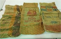 Burlap feed Bags