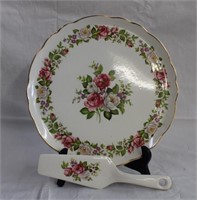 Old Foley 10.5" cake plate and server