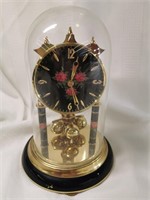 Vintage German Metal clock glass dome