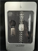 Toronto CN Tower Watch, Pen & Keychain Gift Set