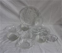 12" frosted serving tray, baked clam tray, and