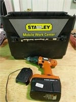 Mobile work center without lid, 24V cordless drill