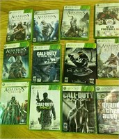 X-BOX games in cases