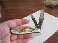 Vtg First National Bank of Bradshaw Pocket Knife