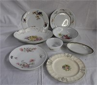 Serving bowls and plates
