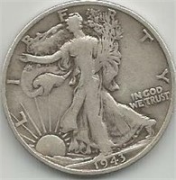 1943-S Walking Half dollar