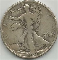 1936 Walking Half dollar