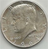 2-Kennedy Half dollars both 1964-D