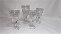 4 WATERFORD STEMS & 7 LARGER CRYSTAL STEMS NOT