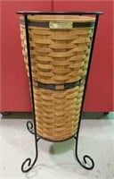 JW Collection Longaberger umbrella basket & stand
