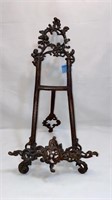 TABLE TOP METAL DECORATED EASEL ~ 21" TALL