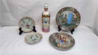 LOT OF VARIOUS DECORATED PORCELAIN