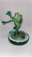 PAIR OF DANCING BRONZE FROGS SIGNED WERNER