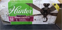 Hunter 52" ceiling fan, brand new, complete