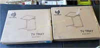 2 adjustable tv trays, new in box